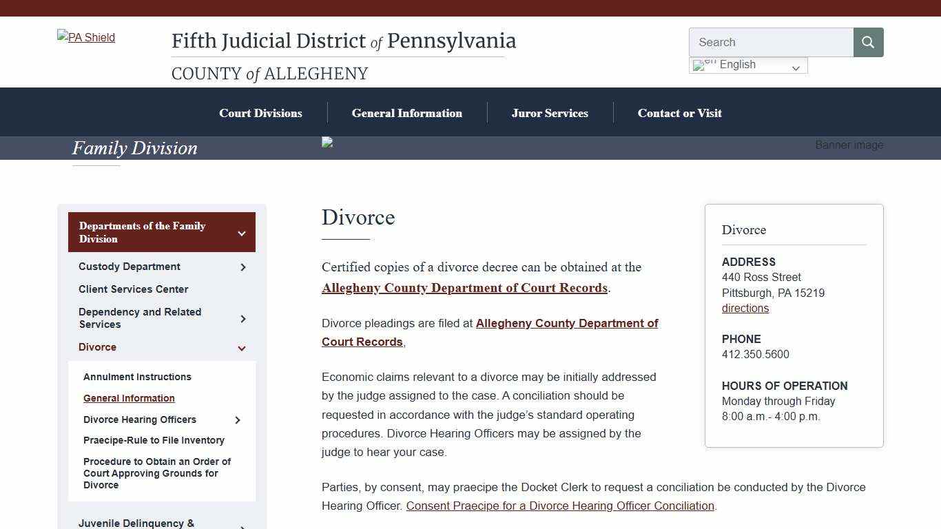 General Information - Fifth Judicial District of Pennsylvania